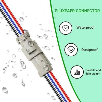 14 AWG 3 Pin DT Connector, 3 Wire Automotive Waterproof Electrical Connectors, 14 Gauge Male and Female Quick Connect Harness for Car Truck Boat -4 Pack - style: 3 Pin