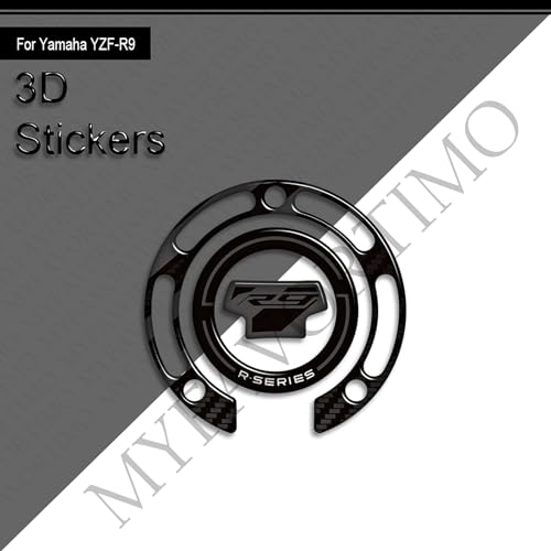 Motorcycle Tank Pad Compatible with Yamaha YZF R9 YZFR9 2025 2026 Motorcycle Fuel Tank Protector Gas Tank Decals YZF R9 Tank Pad Fuel Tank Kit Knee Stickers Decals Protection (A-3) - color: A-3