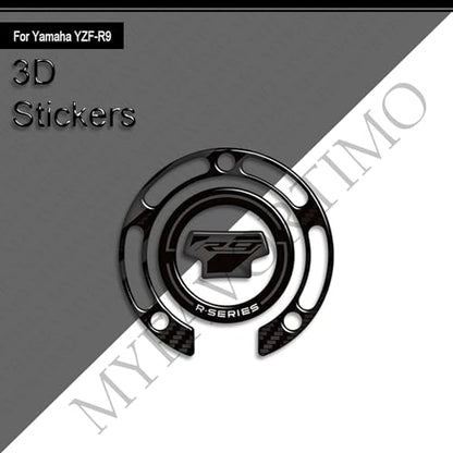 Motorcycle Tank Pad Compatible with Yamaha YZF R9 YZFR9 2025 2026 Motorcycle Fuel Tank Protector Gas Tank Decals YZF R9 Tank Pad Fuel Tank Kit Knee Stickers Decals Protection (A-3) - color: A-3