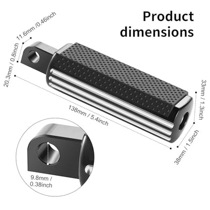CNC Footpeg Footrest Fit For Harley Street Glide, Road Glide, Road King, Sportster 883, Dyna, (Softail 1986-2017) Foot Pegs - color: B Black