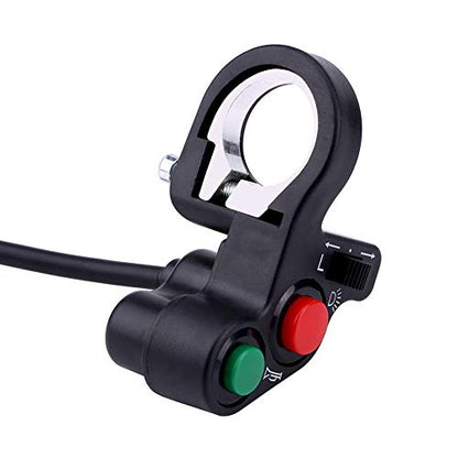 Motorcycle Handlebar Switch,Motorbike 22mm(7/8inch) Handlebar Switch Motorcycle Headlight Turn Light Horn On/Off Push Button