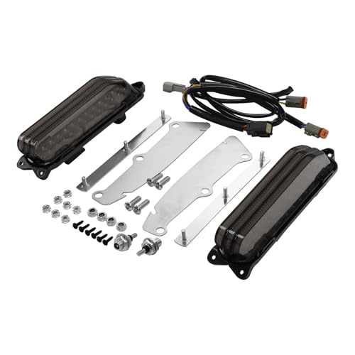 HR3 Run/Brake/Turn LED Light for Rear Fender Fascia Fit for 2014-2024 Harley Touring Road King FLHR Road Glide FLTRX Street Glide FLHX Ultra Limited FLHTK Electra Glide Standard (Smoke Lens)