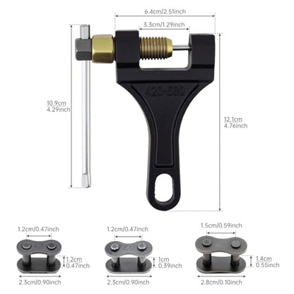 Windance Chain Breaker Removal Tool Kit with 15pcs Chain Master Connect Link Pins 420 428 530 for Motorcycle Dirt Bike Scooter Bicycle Tractor 4 Wheeler ATV 50cc 100cc 150cc
