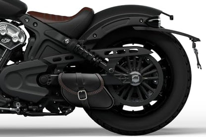 Leather Swingarm Bag Compatible with all 2015-2024 Scout and Scout Bobber, 2025-2026 Scout 101, 2025-2026 Scout Classic, 2025-2026 Sport scout, 2025-2026 Super Scout (Brown stitches) - color: Brown stitches