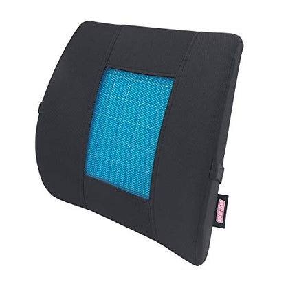 Motor Trend Cooling Car Lumbar Support Cushion - Made with Memory Foam for Maximum Coccyx Comfort & Back Tailbone Pain Relief, Ideal for Car and Office Chairs (MTCG-100) - style: Lumbar Support