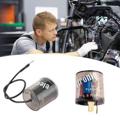 Weatherproof Motorcycle Safety Light Lamp Round Clear Housing Impact Resistant