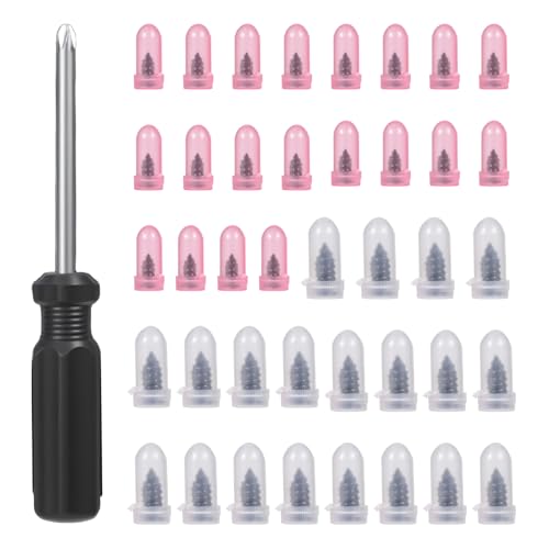 40pieces of tire Repair Rubber Bolts, tire Screw Plug Quick Repair Tool, Vacuum tire Repair kit with Spiral Rubber Bolts, Suitable for Various Types of Vacuum Tires