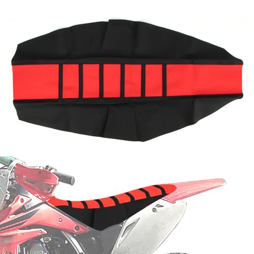psler Dirt Bike Seat Cover, Universal Motorcycle Seat Cushion Covers Rubber Soft Seat Cover for Most Dirt Bike Pit Bike Motorcycle (Red) - color: Red