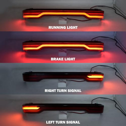 King Tour Trunk LED Tail Light Running Brake Turn Signal Lamp Kit Fit for Harley Touring Road King Road Street Electra Glide Tri Glide Ultra Limited 2014-2023 (Red) - color: Red 2