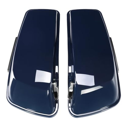 HR3 Billiard Blue Hard Saddlebags Compatible with 2019 Street Glide Special FLHXS Road Glide Special FLTRXS Fit for 2014-2023 Harley Touring Road King Road Glide Street Glide Electra Glide - color: Billiard Blue