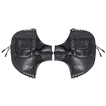 Motorcycle Highway Crash Bars Cover Soft Lowers Chaps Leg Warmer Bag Lower Wind Deflectors Engine Guard Bag For Harley Touring Trike w/Engine Guard 1980-Up