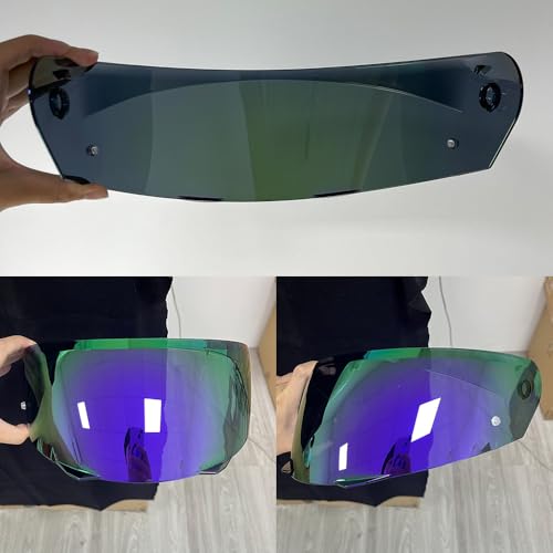 HJ-33 Helmet Visor For i90.Replacement Motorcycle Helmet Shield Compatible with HJC i90 (Revo Deep Purple) - color: Revo Deep Purple