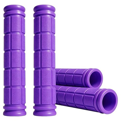 2 Pairs Bike Handlebar Grips for Bikes - color: Purple