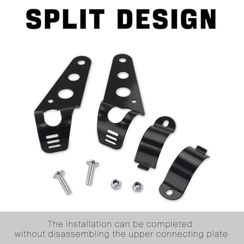 Universal Motorcycle Headlight Mounting Bracket Clamps Fork Ears 35-43mm Adjustable for Motorbike Chopper Cafe Racer