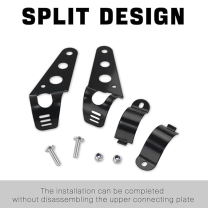 Universal Motorcycle Headlight Mounting Bracket Clamps Fork Ears 35-43mm Adjustable for Motorbike Chopper Cafe Racer