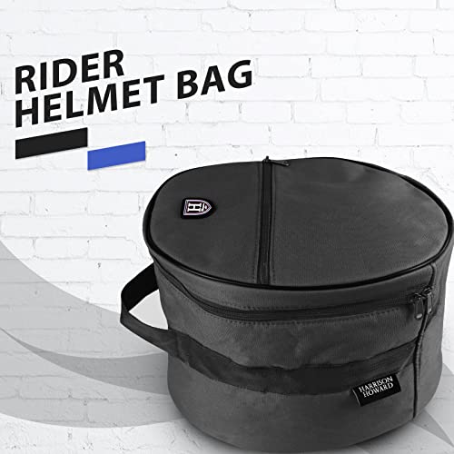 Harrison Howard Equestrian Motorcycle Riding Waterproof Helmet Bag Helmet Case Storage Carring Bag - color: Black