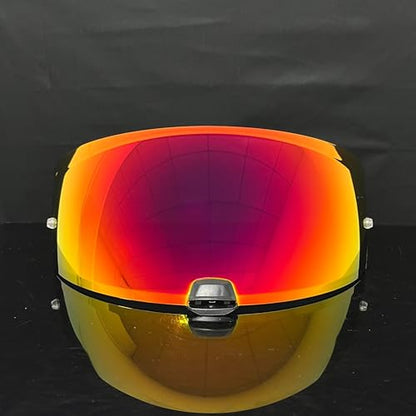 i10 Helmet Shield for i70/i10/HJ-31 Helmets, UV Protection Windproof Moto Helmet Visor Shield Helmet Accessories (Revo Rose Red) - color: Revo Rose Red