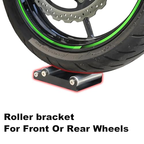Motorcycle Roller Wheel Cleaning Stand Portable Universal Wheel Roller Stand Support for Dirt Street Bike for Tire Cleaning Wheel