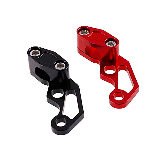 Universal Motorcycle Brake Cable Clip Oil Pipeline Clamp Aluminium Brake Clutch Wire Oil Pipe Cable Clamp Fit for Yama-ha Hon-da - color: Black