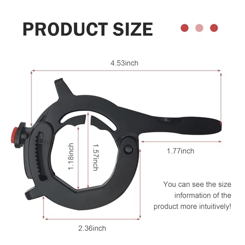 Motorcycle Cruise Control Assist, Handlebar Booster Clamp with Quick Release Throttle Button, Anti-skid Rustproof Throttle Lock, Universal Saver Conversion Accessory for Long Distance (Black)