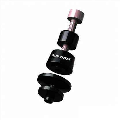 Compatible with Ninja1100SX SE Ninja 1100 SX SE Ninja 1100SX 2025 2026 Motorcycle CNC M8 Swingarm Spools Slider Stand Screws Sliders (Black) - color: Black