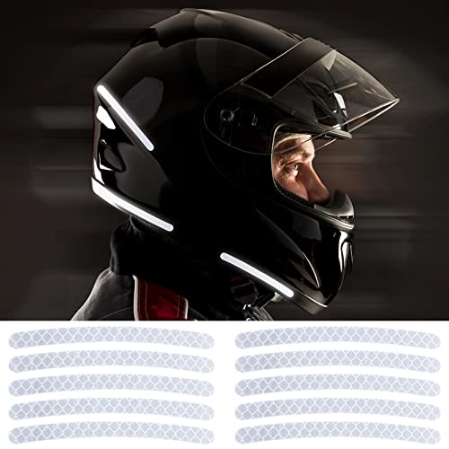 OIIKI 80PCS Reflective Car Wheel Rim Stickers, Wheel Adhesive Strips Stickers, Fluorescent Reflective Exterior Accessories Decorative Decals Tape for Car, Motocycle, Bicycle-Green, White, Blue, Red
