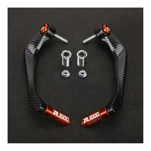 Clutch Lever Guards for GSX-R GSXR 1000 GSXR1000 2001-2024 Motorcycle Aluminum Handlebar Brake Clutch Lever Hand Guard Protector Handguard - color: Orange With logo