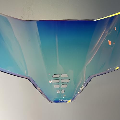 Airflite Shield Uv-protected For ICON IC-06 Airflite Face Shield Replacement Helmet Visor (Revo Clear Red-day and night) - color: Revo Clear Red-day and Night
