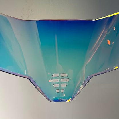 Airflite Shield Uv-protected For ICON IC-06 Airflite Face Shield Replacement Helmet Visor (Revo Clear Red-day and night) - color: Revo Clear Red-day and Night
