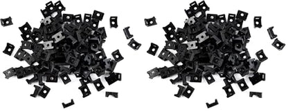 QualGear CM1-B-100-P Cable Tie Mount, Black (Pack of 2) - color: Black, size: Pack of 2