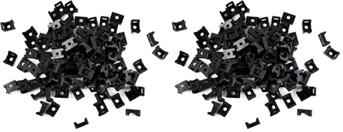 QualGear CM1-B-100-P Cable Tie Mount, Black (Pack of 2) - color: Black, size: Pack of 2