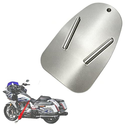 304 Stainless Steel Motorcycle Kickstand Pad, Universal Support Pad Fit for Harley-Davidson, Indian, Honda, Yamaha, Kawasaki, Suzuki, Triumph, BMW, KTM, Ducati