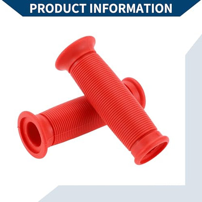 7/8" 22mm 15/16" 24mm Universal Motorcycle Hand Grips Cover Non Slip Rubber Handlebar Grips for Motorcycle Scooter Bicycle ATV Red 1 Pair
