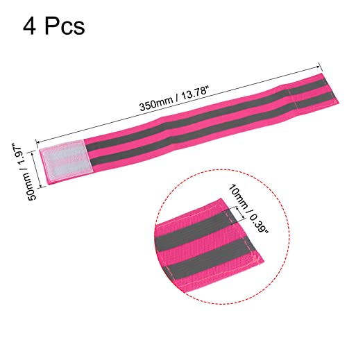 MECCANIXITY Reflective Bands for Arm - color: Pink, size: 14x2 Inch