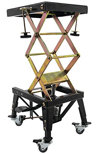 BikeMaster MX Scissor Lift with Wheels, Black