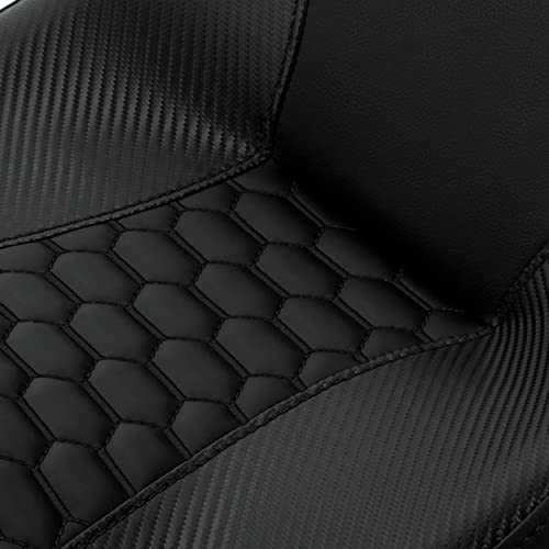 C.C. RIDER Driver& Passenger Seat Mammock Seat Fit For Harley Touring 2009-2023 Road Glide Street Glide Road King Electra Glide CVO Models 2009-2022, Extended Reach - color: 38# Black