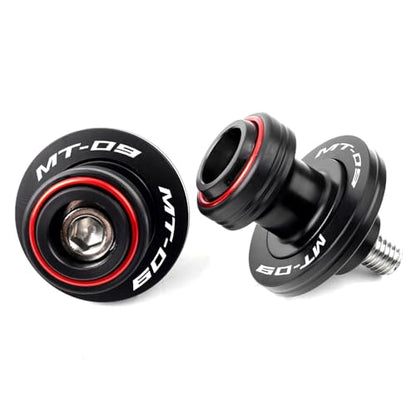 Fit For YAMAHA MT09 Tracer MT-09 SP FZ09 2014-2023 2024 MT09 2025 Motorcycle CNC 6MM Motorcycle Swingarm Spools Sliders Swing Arm Spools Screws (Red) - color: Red