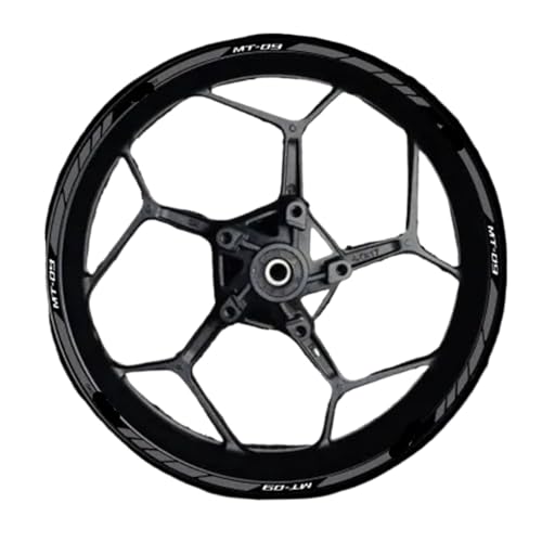 Wheel Stickers for Ya&maha for MT-09 for MT09 for MT 09 Motorcycle Reflective Wheel Sticker Rim Stripe Tape Decal Waterproof Accessories Decals(Color 11) - color: Color 11