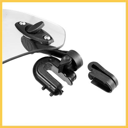 28.5cm Motorcycle Windshield Motorcycle Wind Deflector Clear Lens Adjustable Clip Windshield Extension Universal Fit for Most Motorcycle Scooter Auto Replacement Parts