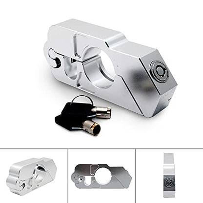 Motorcycle Locks Heavy Duty Theft Adjustable Bike Handlebar Lock for ion Universal ATV Alloy CNC Handle Throttle Grip Security Lock with 2 Keys,Motorcycle Lock