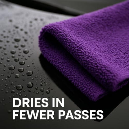 PAKS - 3 Pack Reusable Microfiber Towels - 16x24 Micro Fiber Towels Car Detailing - Plush Auto Cleaning Cloths - Dual-Sided Car Microfiber Towel - Lint & Streak-Free Wash Cloths - Cleaning Supplies - size: 16 x 24 Inch