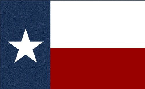 6 ft. Texas Safety Flag with 5/16" White Pole & Mounting Bolt ATV Rhino UTV Motorcycle