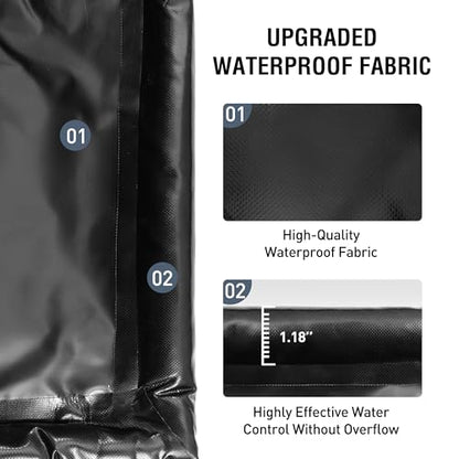 Huatean Home Garage Floor Mat, (8'6" x 20") Under Car Waterproof Containment Mats, Oil Mat for Garage Covering, Garages Floor Mats for Under Car, Keeps Dry and Clean - size: 8' x 20' (Rectangular)
