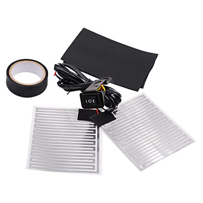 12V Motorcycle Handlebar Heated Pad Warm Heated Grip Kit Pads Motorbike Winter Heated Grip Pads Handlebar Heater