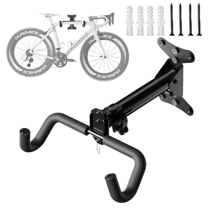 Bicycle Wall Mount Bike Rack Garage Wall Mount Bike Hooks Garage Bike Storage Rack for Indoor Home Horizontal Bicycle Wall Hanger Heavy Duty Metal Bike Holder for Road Mountain Hybrid Bikes - size: Single Piece