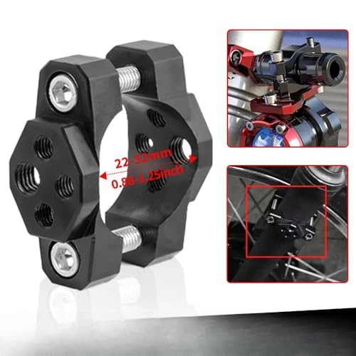Universal Motorcycle Light Bracket – 22-32mm Handlebar Mount Clamp Holder for LED Spotlights, Fog Lights, Turn Signal Lights, Motorcycle Handlebar Bracket for Most Motorcycles