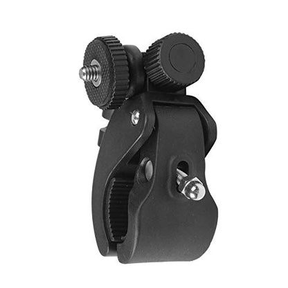 2 Pack Sports Camera Bike Mount Handlebar Clamp Clip Stand Base with 1/4 Screw Adapter for Gopro Hero DJI Osmo Insta360 Motorcycle Bicycle Action Cam Dash GPS Field Monitor Lights