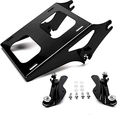 Electric Blue Chopped Luggage Trunk Backrest Pad Mounting Bracket Rack Docking Kits Fit for 2014-Up Harley Touring Models Road King Road Glide Street Glide Electra Glide Ultra-Classic - color: Electric Blue Chopped Trunk Set #3