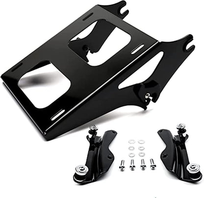 Electric Blue Chopped Luggage Trunk Backrest Pad Mounting Bracket Rack Docking Kits Fit for 2014-Up Harley Touring Models Road King Road Glide Street Glide Electra Glide Ultra-Classic - color: Electric Blue Chopped Trunk Set #3
