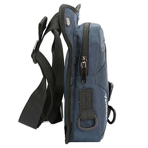 Waterproof Airsoft Tactical Drop Leg Pouch Bag Panel Motorcycle Bag - color: B-Navy